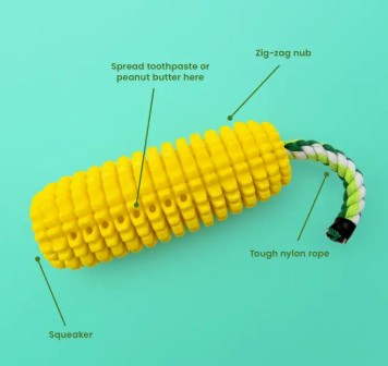 Corn-Shaped Dental Chew Toy