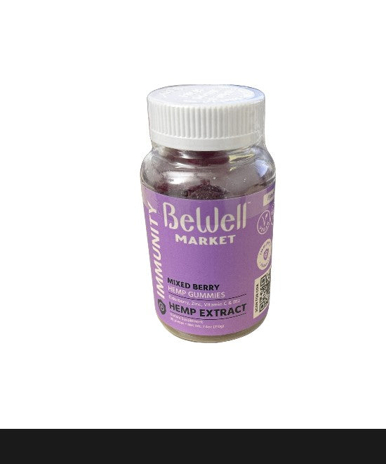 BeWell Immunity Gummies – 30ct (CBG+CBD) with Elderberry & Vitamin Boost