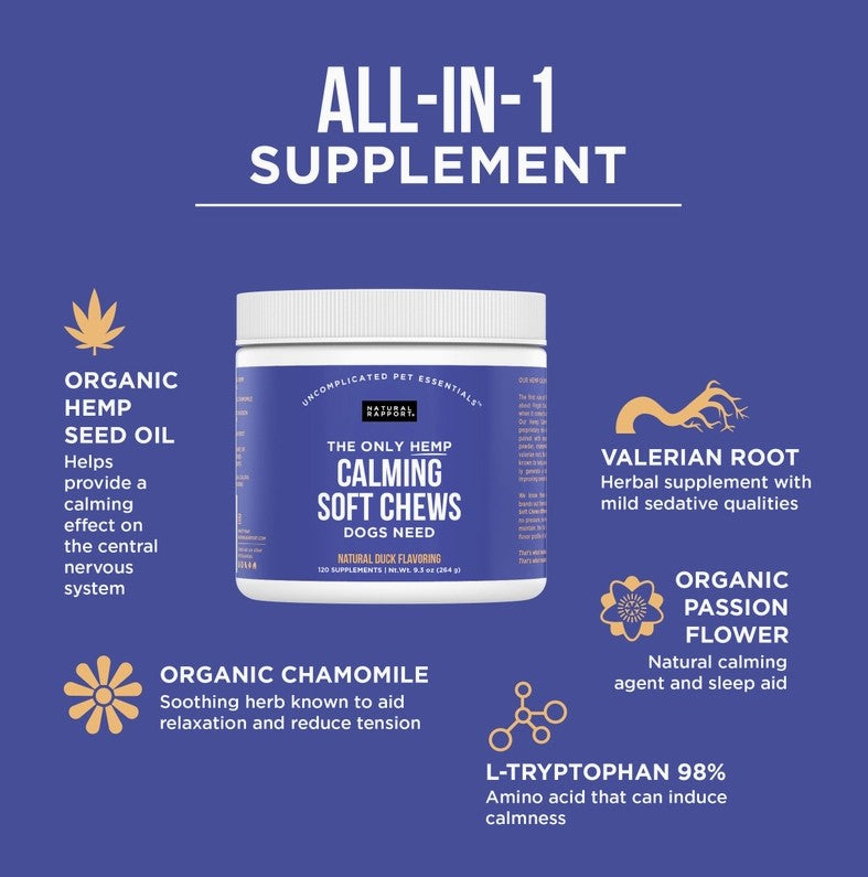 The Only Hemp Calming Soft Chews Dogs Need