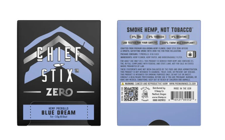 Chief Stix Zero – 7ct 0.5g Prerolls