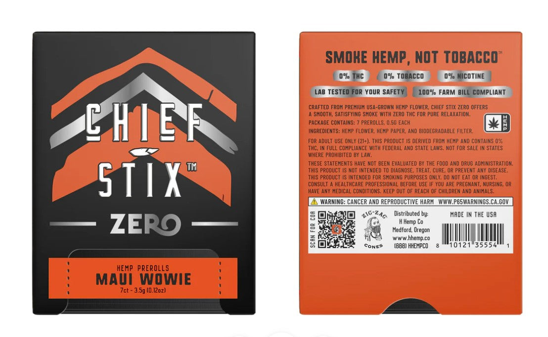Chief Stix Zero – 7ct 0.5g Prerolls