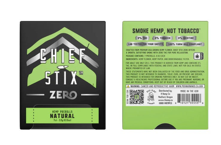 Chief Stix Zero – 7ct 0.5g Prerolls