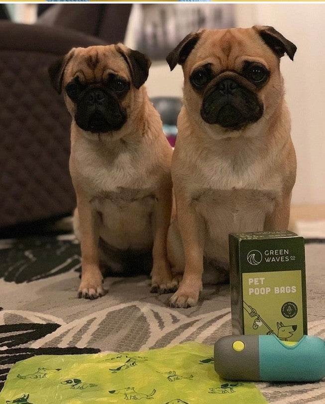 Poop Bag Dispenser with Led Flashlight