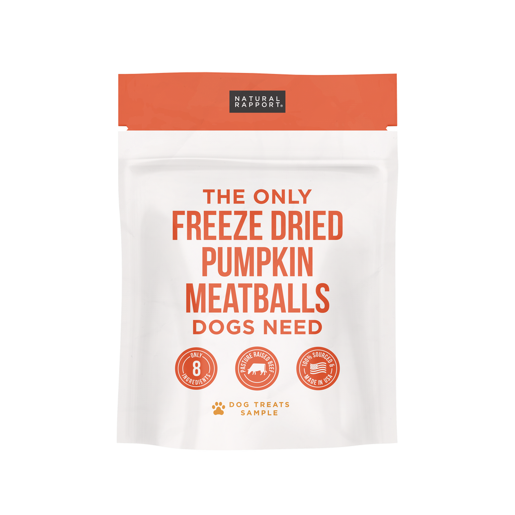 The Only Freeze Dried Pumpkin Meatballs Dogs Need